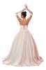 White Ribbon Detailed Satin Wedding Dress - Thumbnail (2)