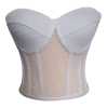 White Polka Dots Tie-Up Bustier - Thumbnail (1)