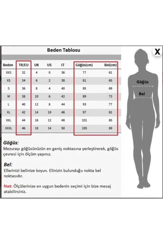 Kırmızı Bağlamalı Büstiyer Hazır Beden - 1