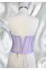 Lilac Transparent Structured Tie-up Bustier - Thumbnail (3)