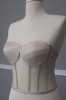 Nude Transparent Boned Tie-up Bustier - Thumbnail (3)