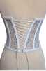 Silvery Transparent Structured Tie-up Bustier - Thumbnail (3)